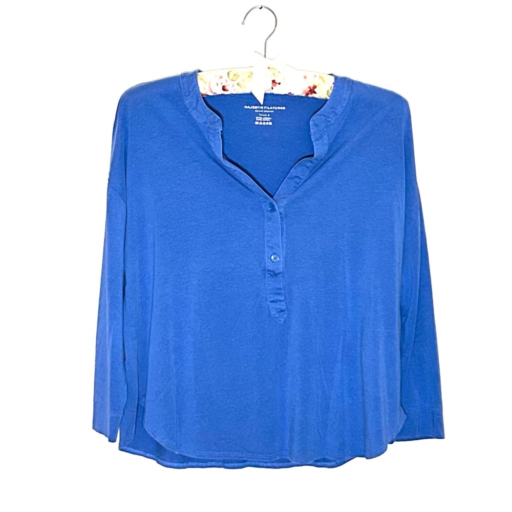 Majestic Filatures soft cotton blend top